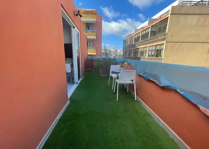 New Attic With Terrace And Air Conditioning At Canteras Parking Optional *