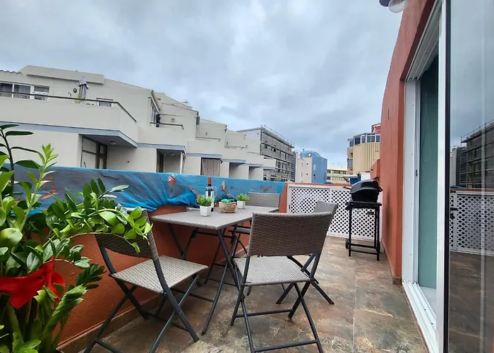 New Attic With Terrace And Air Conditioning At Canteras Parking Optional * Las Palmas de Gran Canaria
