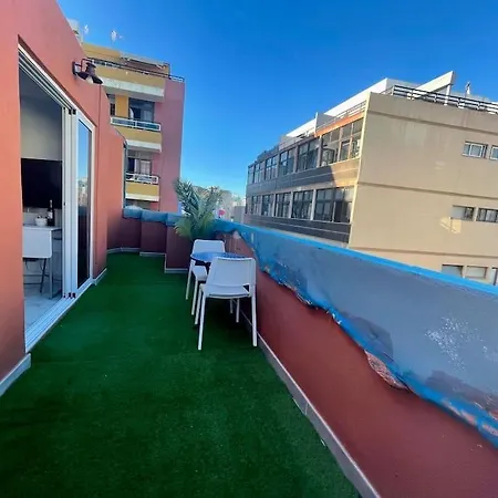 New Attic With Terrace And Air Conditioning At Canteras Parking Optional Lejlighed *