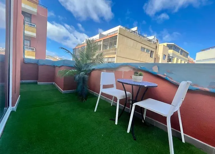 Apartament New Attic With Terrace And Air Conditioning At Canteras Parking Optional Las Palmas de Gran Canaria