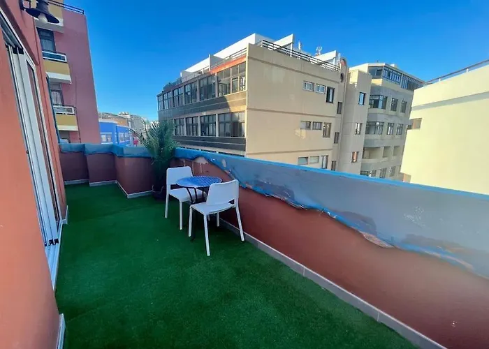 Apartament New Attic With Terrace And Air Conditioning At Canteras Parking Optional