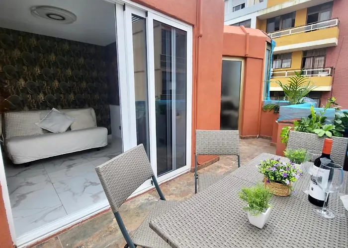 Apartament New Attic With Terrace And Air Conditioning At Canteras Parking Optional Las Palmas de Gran Canaria